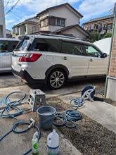 一ヶ月ぶりに洗車