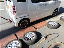 点検とタイヤ交換