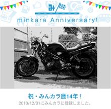 祝・みんカラ歴14年！
