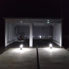 ガレージ建ててもらったよ