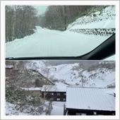 万座温泉、雪、マイナス5℃