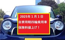 自家用軽四輪乗用車　任意保険値上げ😰