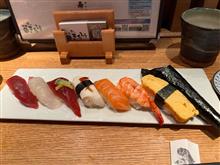 同窓生と寿司屋に行った