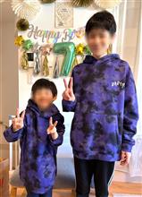 孫達におそろいのパーカーを♪
