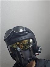 フェイスマスクもつけてみました…🏍