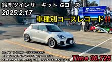 鈴鹿ツイン Gコース スイフト車種別コースレコード‼️