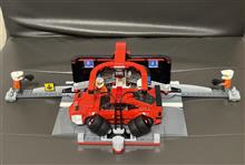 レゴシティ60443の F1フェラーリレースカーのピットイン(組立続き3)♪