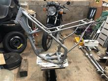 サンドブラスト8割ぐらい進みました。　KX80-S1