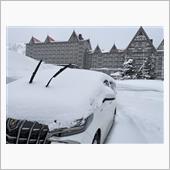 雪かきして戻る