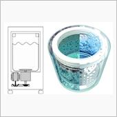 痩細 シャープ穴無し洗濯機