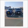 スーパーABの屋上駐車場にて