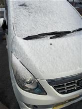セルボへの積雪　(2.3日前) 