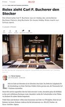 CARL F. BUCHERER 終了…
