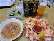 海老&amp;もつ煮