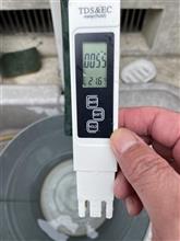 TDS計と純水器検証