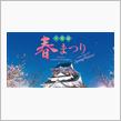 のんびりと夜桜見物の画像