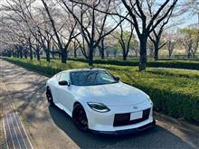 エアロ装着後RZ34と桜で初カメ活