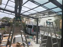 駐車場増設の追加作業