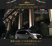 愛車と出会って10年！