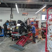 バイクのオイル交換！