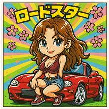 NBロードスターイラストの自動生成