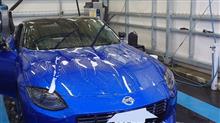 オールフェアレディZミーティングに向けて洗車