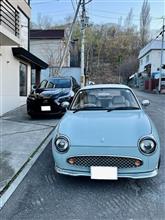 フィガロと洗車レクサス 