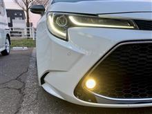 純正フォグもLEDですが、より明るく、ホワイト＆イエローの2色切り替えタイプで利便性の高い“FET CATZ Reflex Neo ツインカラーLEDフォグ コンバージョンキット”に交換しました！