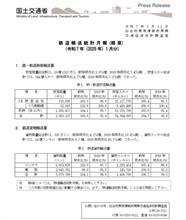 鉄道輸送統計月報（概要）（令和7年（2025年）1月分）