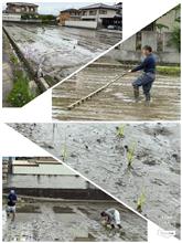 田植え機を使わない田植えなど・・・。