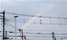 雨上がりで虹🌈