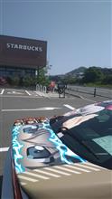 痛車でスタバ