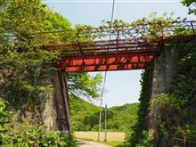 胆振線 尾路遠仮乗降場と尾路園架道橋