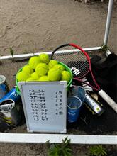 会社でテニス
