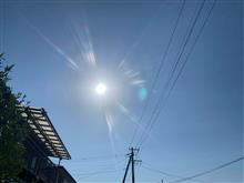 太陽が眩しい水曜日の朝