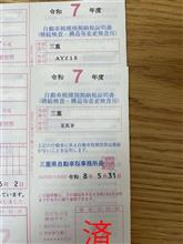 遅くなりましたが、今年から納税３台になりました。