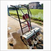 水田除草機（カルチ）を使って ...