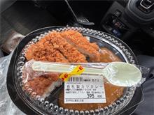 カツカレーと、ミラー番48884km❣️