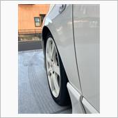 車検に向け転がしタイヤに履き ...