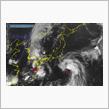 台風と熱低と気圧の谷