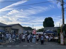 近所で夏祭り