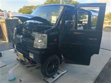 朝から夕方まで車弄り