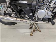 バイク用メンテナンススタンド 代用