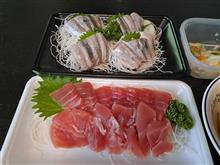 お刺身　メバチ鮪　鰯