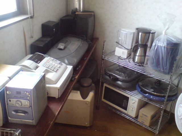 頂いた家電や調理器具などなど