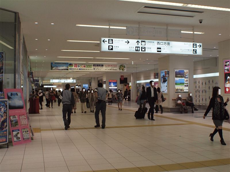 ここから鹿児島中央駅まで 自転車