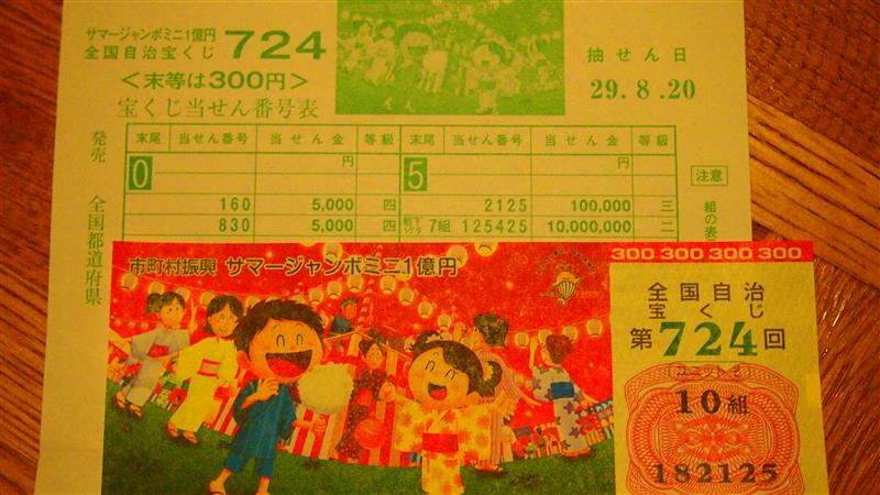 夢の宝くじ高額当選者 なのか オールージュのブログ it s only rock n roll みんカラ