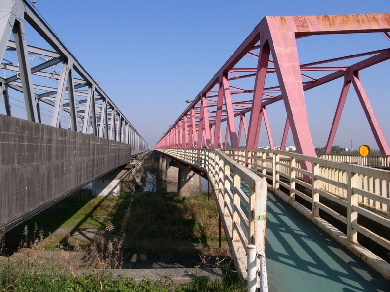 東海道新幹線 長良川橋梁 ＆ 羽島大橋