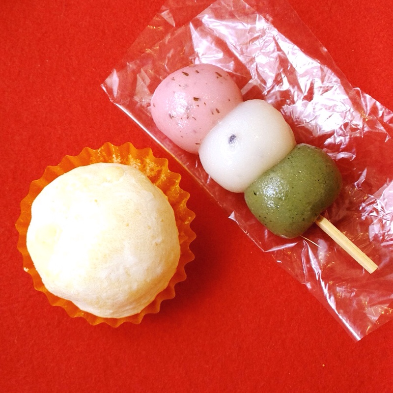 葵園菓子舗 みかん餅 & 花見だんご