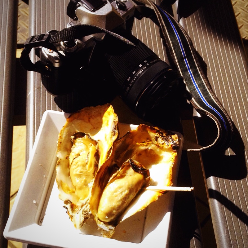 宮島 食事処「とりい」焼きカキ